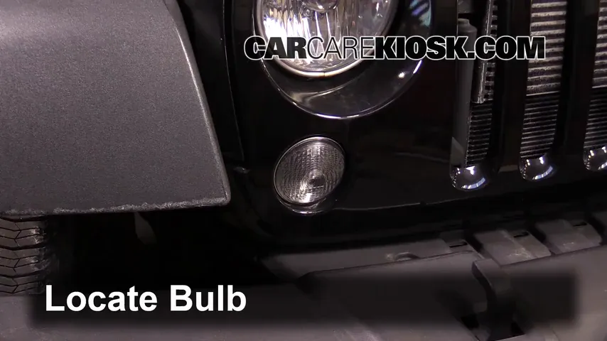 2014 Jeep Wrangler Sport 3.6L V6 Luces Luz de estacionamiento (reemplazar foco)